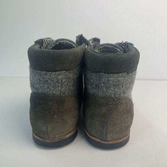 WOOLRICH Beebe Wool Lace Up Chukka Gray Winter Fall Hiking Boots Women's Size 7 - Picture 3 of 9